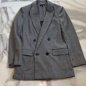 rag & bone Black and White Patterned Blazer